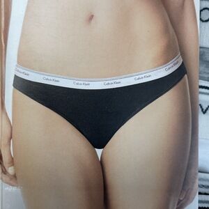 Calvin Klein Women's M Bikini Black Cotton Modal e0883